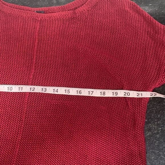 LF Chandelier Red Sweater beaded skull cut out O/S - Picture 7 of 8